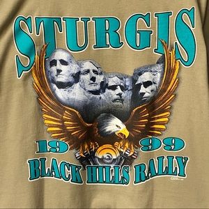 Vintage 1999 Sturgis motorcycle rally short sleeve